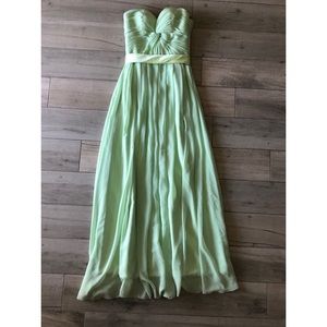 Green Chiffon evening gown